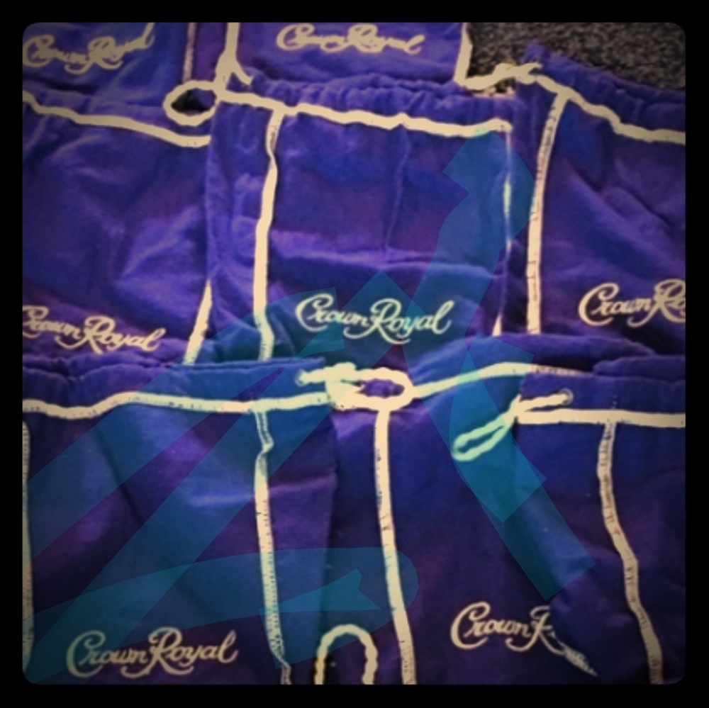 Lot of Crown Royal  draw-string bags